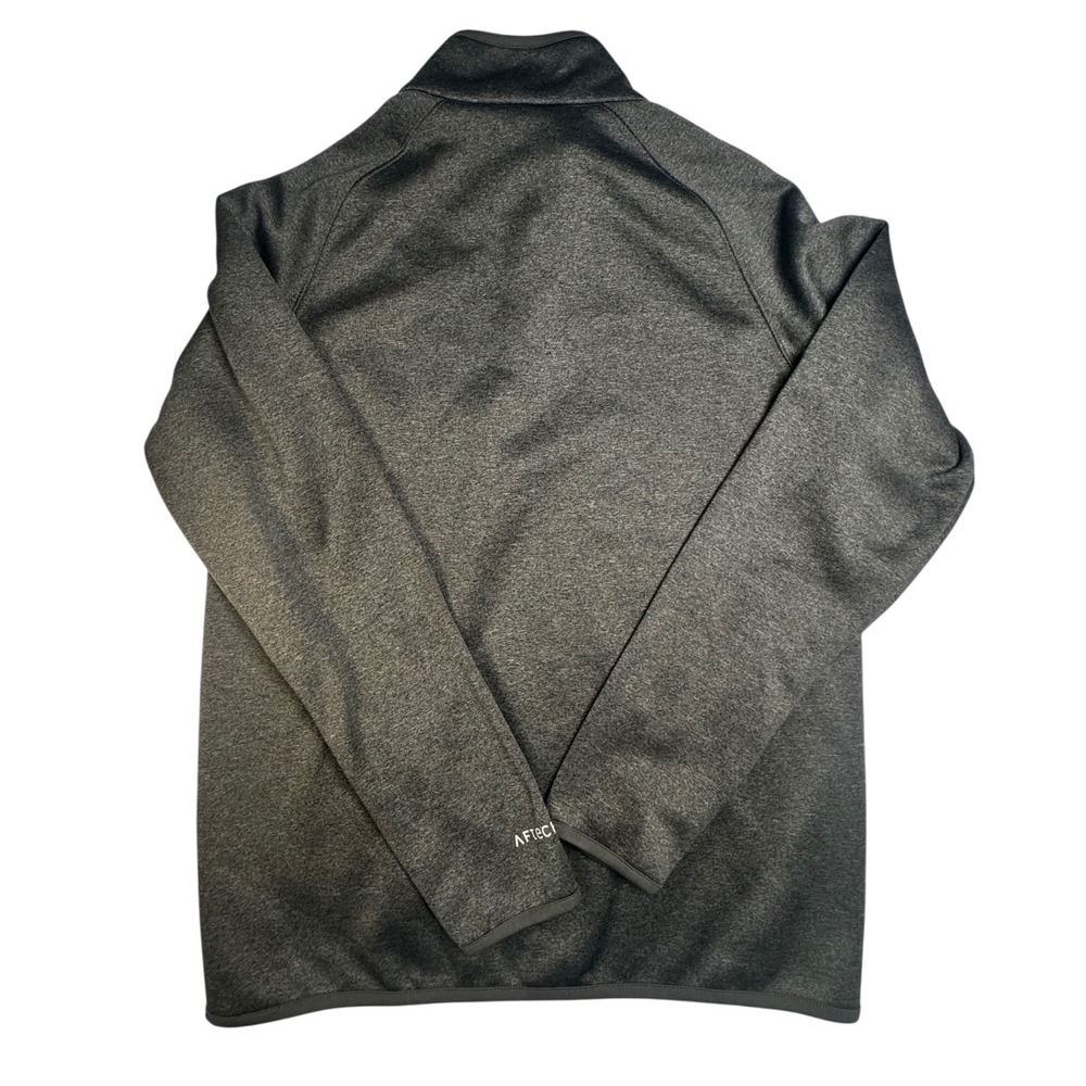 AFTCO AFTECH Mens Small Charcoal Heather Grey 1/4 Zip Pullover Fishing Top - Picture 2 of 6